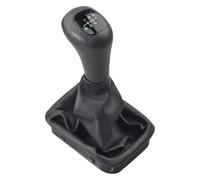 GXSAI Levier Vitesses Manuel Vitesses pour Benz W202 S202 C208 A208 W208 W210 Couvercle De Pommeau Levier Vitesse 5 6 Boutons Changement Voiture avec Guêtre(5 Speed)