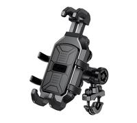 GXSAI Support téléphone Moto Téléphone Moto Guidon Support Mobile Anti Secouement Navigation(Handlebar Black)