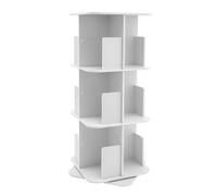 GXSFLG Bibliothèque rotative à 3 niveaux à 360 degrés avec compartiments ouverts, étagère décorative, étagère de rangement, pour salon, chambre à coucher, bureau, chambre d'enfant