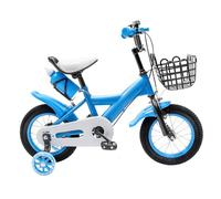 GXSFLG Vélo pour enfant de 12 ", avec roues stabilisatrices, panier, pour garçons et filles à partir de 2 à 4 ans, guidon réglable en hauteur, capacité de charge de 40 kg, cadre en acier au carbone