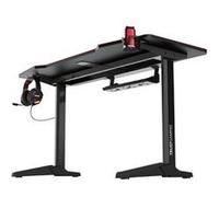 Bureau Gaming XL 140x66 cm - TRUST GAMING - GXT 1175 Imperius - Tapis de Souris Intégral - Structure Acier - Noir