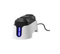 Trust Gaming Chargeur manette GXT 228 – Station de charge duo PS5 DualSense LED USB‑C Blanc