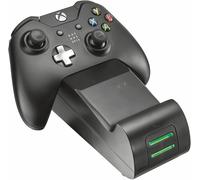 Gxt 247 - Dual Chargeur Compatible Avec Manette Xbox One,One S,One X,(Deux Emplacements),Docking Station De Charge Rapide Avec 2X Batteries Rechargeables - Noir