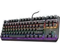 GXT 834 Callaz Clavier Mécanique TKL, QWERTY US Layout, Commutateurs Outemmu, Clavier avec Lumières LED, Clavier USB pour PC, Ordinateur Portable, Mac - Noir