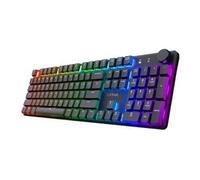 GXT 868 Torix Premium - Clavier - mécanique - full size - rétroéclairé - sans fil - 2.4 GHz, USB-C - QWERTY - US - commutateur : Huano White Linear -