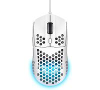Gxt 928W Helox Souris Gaming Filaire Ultralégère 65G, Dpi Réglable 200-6400 Capteur Optique, 6 Boutons Programmables, Éclairage Rvb Souris Gamer Usb Pc Ordinateur Portable, Blanc