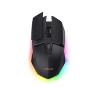 GXTrust 122 Felox+ Souris Gamer sans Fil Rechargeable, 40 Heures d'autonomie, 12000 DPI, Éclairage LED Multicolore, 6 Boutons, Souris Gaming avec Récepteur USB-A pour PC, Ordinateur, Windows, Noir