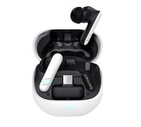 GXTrust 409 Oxxie Écouteurs Bluetooth sans Fil PS5 Switch PC Mobile, in Ear Casque Gaming Bluetooth en Récepteur USB-C Faible Latence, 40 Heures d'Autonomie, 4 Microphones Antibruit ENC, Blanc