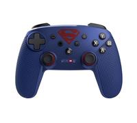 GXTrust 542SM Muta Manette Switch & PC sans Fil Licence Superman Bluetooth / 2.4GHz / USB, Batterie Rechargeable, Contrôleur de Jeu Nintendo Switch OLED/Lite iOS Android Consoles Windows, Bleu