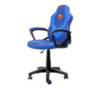GXTrust 703SM Revvo Chaise Gaming avec Licence Superman pour Enfants 4-12 Ans, Chaise Réglable en Hauteur, Rembourrage en Tissu, Accoudoirs Rembourrés, Fauteuil Gamer pour Jeux Vidéo, Bleu