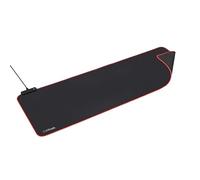 GXTrust 764 Glide-Flex Tapis de Souris Gamer RGB XXL 93 x 30 cm, LED Lumineuse Mouse Pad, Base Antidérapante en Caoutchouc, Surface Texturée, Tapis de Bureau, Accessoires Gaming Jeu PC Laptop, Noir