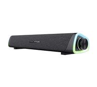 GXTrust Axon Barre de Son à Éclairage RGB 12W, Enceinte PC, Noir