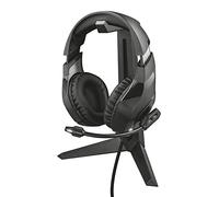 Trust Support pour casque gamer GXT 260 Cendor – patins en caoutchouc, organisateur de bureau – Noir