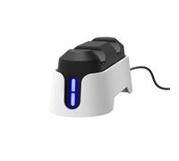 Trust Gaming Chargeur manette GXT 228 – Station de charge duo PS5 DualSense LED USB‑C Blanc