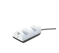 GXTrust Chargeur Manette PS5 DualSense, Station de Charge Duo PlayStation 5 | Alimentation USB, Accessoire Socle Support pour Recharge Manette PS5 avec Indicateur LED, Blanc