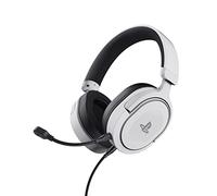 GXTrust Forta Casque PS5 Licence Officielle pour PlayStation 5, Blanc | Pilotes de 50 mm, Arceau Réglable, Câble de 1,2 m, Casque Gaming Over Ear avec Microphone Détachable