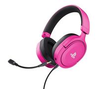 GXTrust Forta Casque PS5 Licence Officielle pour PlayStation 5, Rose | Pilotes de 50 mm, Arceau Réglable, Câble de 1,2 m, Casque Gaming Over Ear avec Microphone Détachable