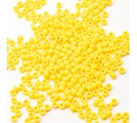 Gxueshan Lot de 1 000 perles en acrylique jaune Pony pour la fabrication de bracelets, colliers, boucles d'oreilles, tressage des cheveux - 6 x 9 mm