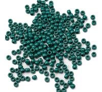 Gxueshan Lot de 1 000 perles en acrylique pour loisirs créatifs, bracelets, colliers, bijoux, boucles d'oreilles, tressage des cheveux, perles Kandi - 6 x 9 mm (vert noirâtre)