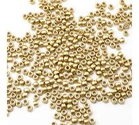 Gxueshan Lot de 1 000 perles poney en acrylique doré pour fabrication de bracelets, colliers, boucles d'oreilles, tressage de cheveux - 6 x 9 mm