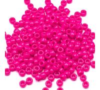 Gxueshan Lot de 1 000 perles Pony en acrylique pour fabrication de bracelets, colliers, boucles d'oreilles, tressage de cheveux - 6 x 9 mm