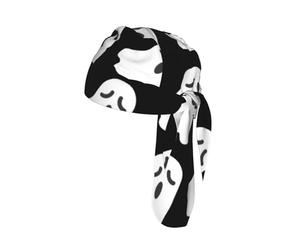 GXUNGT Foulard de cyclisme pour homme avec motif fantôme blanc mignon, convient pour le cyclisme, la moto et d'autres sports