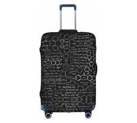 GXUNGT Housse de bagage de voyage avec illustration abstraite, science chimie, impression 3D, housse de valise pliable personnalisée, parfaite pour tous les voyageurs, blanc, XL