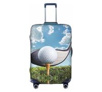 GXUNGT Housse de bagage de voyage imprimée club de golf, housse de valise pliable personnalisée, parfaite pour tous les voyageurs, blanc, L