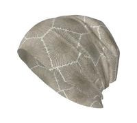 GXUNGT Petoskey Bonnet tricoté ample avec imprimé pierre, unisexe, chapeau d'hiver, chapeau sans bord, chapeau de haricot, bonnet élastique noir