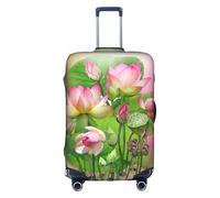 GXUNGT Spirit of the Lotus Housse de bagage de voyage pliable personnalisée, parfaite pour tous les voyageurs, blanc, M
