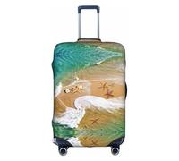 GXUNGT Surf Beach Imprimé Étoile de Mer Housse de Bagage de Voyage, Housse de Valise Pliable Personnalisée, Parfaite pour Tous Les Voyageurs, Blanc, M, white-417, M
