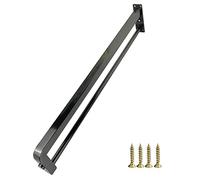 GXXINGIN Ensemble de 4 Pieds de Table Robustes en Acier Inoxydable doré pour Table Basse, Bureau ou Table à Manger, Hauteur 70 cm, vis incluses, Finition Noire, 55 cm.