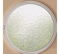 GXXINGIN Fenêtre à battants Ronde et pivotante, en Alliage d'aluminium et Verre trempé, pour Salle de Bain, Chambre, Cuisine, Maison, Blanc, 2,70 cm