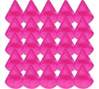 GXXMEI Lot de 30 houppettes triangulaires en velours doux pour poudre libre, fond de teint, maquillage, cadeau pour femme (rose)