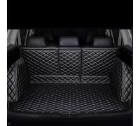 gxybr Tapis de Coffre Entièrement Fermé pour Audi Q6 2023-2024 7Seats, Voiture Cuir Tapis Tronc Résistant Lavable Antidérapant Inodore Imperméable Accessoire,A/Black