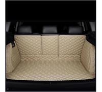 gxybr Tapis de Coffre Entièrement Fermé pour Xpeng G6 2023-2024, Voiture Cuir Tapis Tronc Résistant Lavable Antidérapant Inodore Imperméable Accessoire,F/Beige