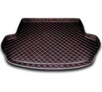 gxybr Tapis de Coffre pour Peugeot 3008 2020-2024 Hybird, Voiture Cuir Tapis Tronc Résistant Lavable Antidérapant Inodore Imperméable Accessoire,D/Black Red
