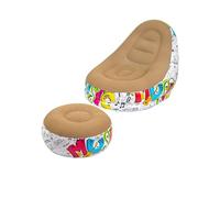GXYHJVMFPSC Chaise de canapé Gonflable d'extérieur Réseau de Camping Portable Rouge épaissie canapé Paresseux Chambre à Coucher lit Pliant décontracté pour la Maison-Coffee Graffiti