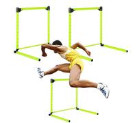 GXYHJVMFPSC Haies Réglables Hurdles Échelle 23,62'' Équipement D'entraînement D'agilité Détachable Football sur Piste Exercices Vitesse Saut Athlétique-3pcs