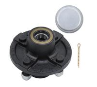 GXYWADY Kit de moyeu de remorque pré-assemblé de 10,2 cm sur 10,2 cm avec kit de roulement de remorque de rechange pour axe de 2,5 cm de 907,2 kg