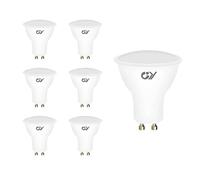 GY Ampoule LED GU10 6W (équivalent 60W), 450LM 6500K Blanc Froid, 120° Larges Faisceaux, Dépolie, Ampoule GU10 Led Non-Dimmable, Paquet de 6