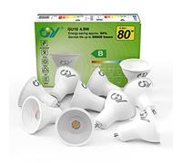 GY Ampoules LED GU10 4.9W Equivalent 80W, 780LM 3000K Blanc Chaud, Angle de Lumière 120°, Ampoule GU10 Led Efficacité Energétique, Non-Dimmable, Lot de 10