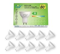 GY Ampoules LED GU10 4.9W Equivalent 80W, 790LM 6500K Blanc Froid, Angle de Lumière 120°, Ampoule GU10 Led Efficacité Energétique, Non-Dimmable, Lot de 10
