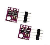 Gy-bme280 Lot de 2 modules de capteur avec I2c et interface Spi pour mesure de la température, de l'humidité et de la pression barométrique dans les stations météo et projets Iot Violet (GY-BMP280-5V)