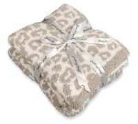 GY Couverture Polaire de Luxe Super Douce, légère et Lavable pour Chaise, canapé, lit, Camping, Voyage - 127 x 152,4 cm, Pierre/crème