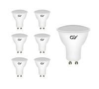 GY Lot de 6 Ampoules LED GU10, 8W équivalent 80W, 800 lumens, Blanc Froid 6500K, 120° Larges Faisceaux, Ampoule GU10 Led Non-Dimmable