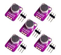 GY-MAX4466 Electret Lot de 5 amplificateurs de microphone avec contrôle de gain réglable pour Arduino
