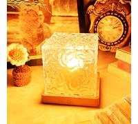 GY Wave Lamp Projecteur Ciel Etoile et Vague Océanique, Lampe LED Aurore Boréale 16 Couleurs avec Télécommande, Veilleuse Décorative, Cadeau Romantique Fête des Mères Saint-Valentin (Carré)