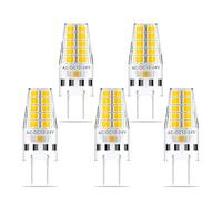 GY6.35 Ampoules LED 3W, AC/DC 10-30V Dimmable G6.35 LED 300LM, Equivalent des ampoules halogènes 30W, sans scintillement, 5-pack (Color : Warm White 3000K)