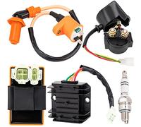 GY6 Kit de bobine d'allumage 150cc pour scooter cyclomoteur 150cc 125cc 50cc ATV Quad Go Kart Bobine d'allumage GY6 haute performance Boîtier CDI 6 broches régulateur de tension